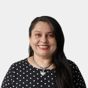 Front photograph of Professor Mayut Delgado